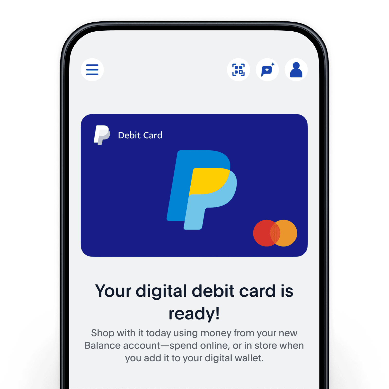 Kostenlose Debitkarte und digitale Brieftasche